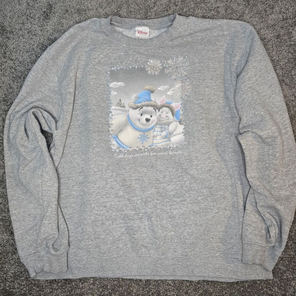 Disney Sweatshirt Adults Size XL Winnie The Poo & Piglet Sweatshirt Vintage
